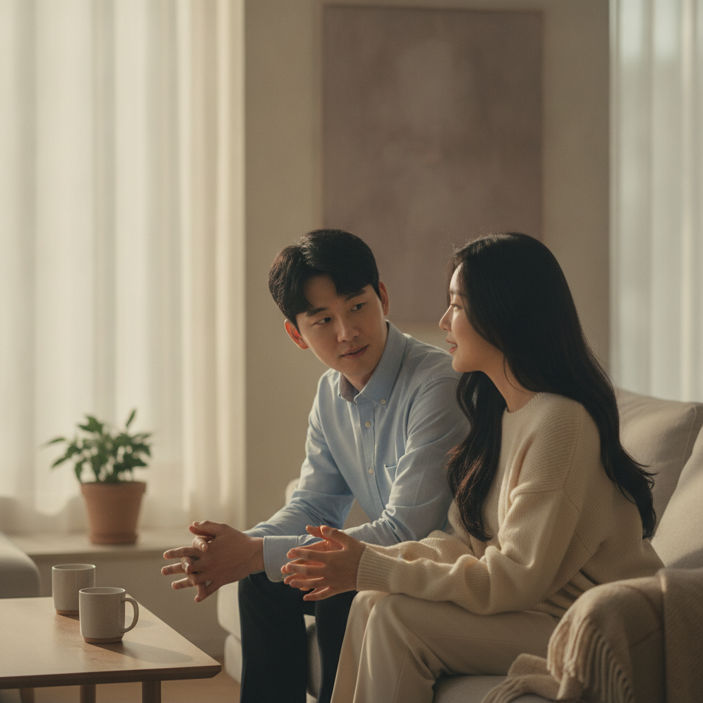 부부 싸움 중 입 닫는 남편 아내, 관계 개선 돕는 회피형 배우자 대화법 가이드 7 img 1782835396 13df01