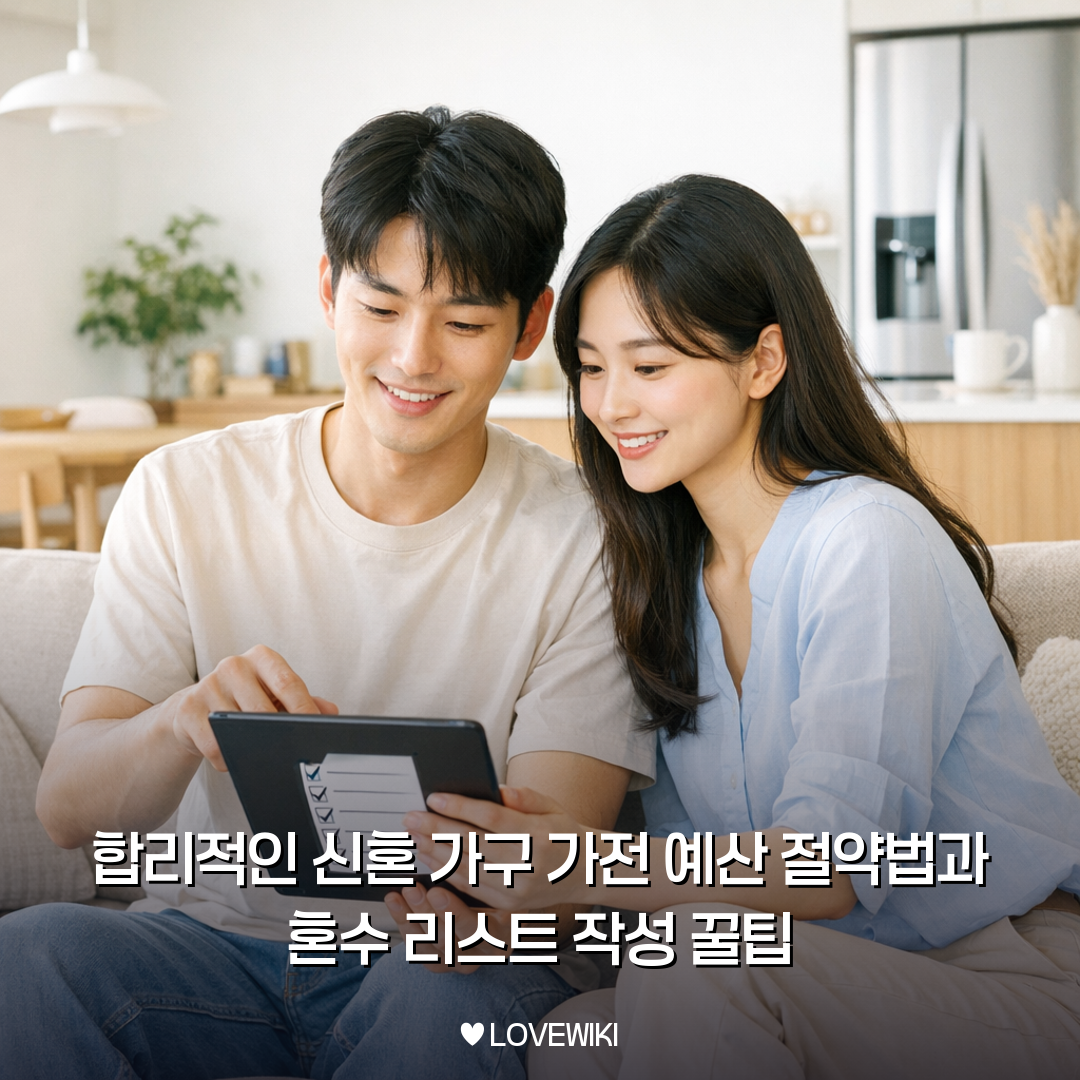 신혼 가구 가전 예산