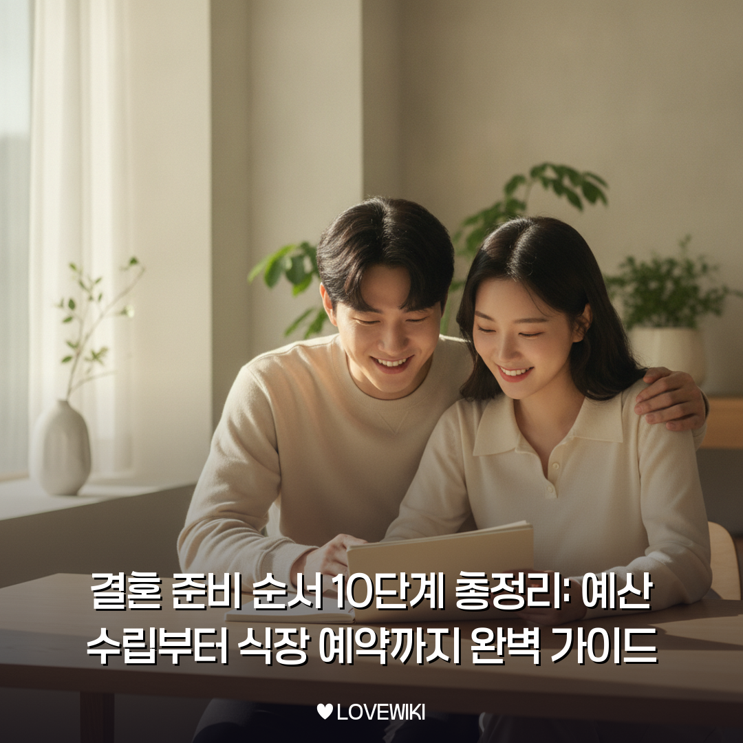 결혼 준비 순서