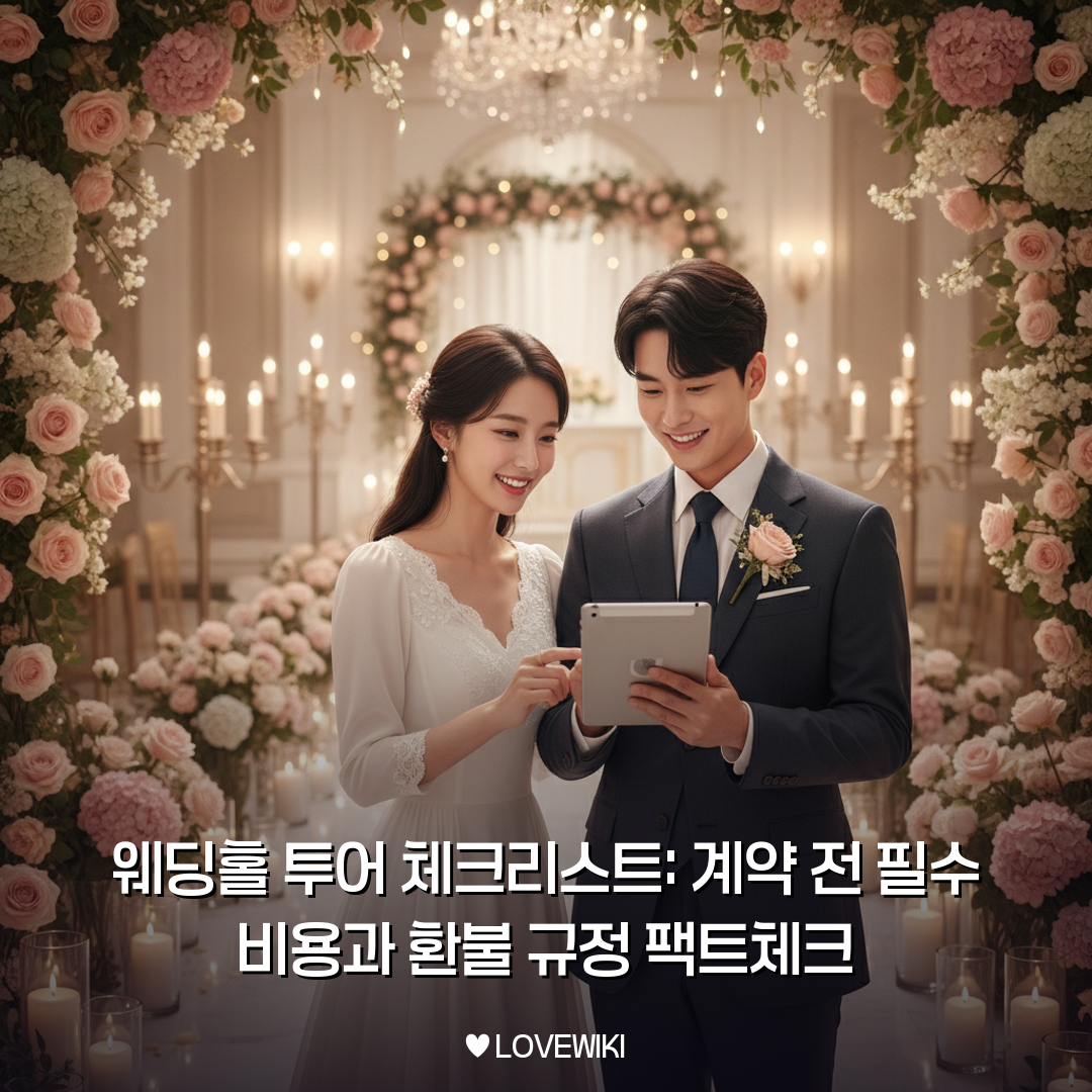 웨딩홀 투어 체크리스트