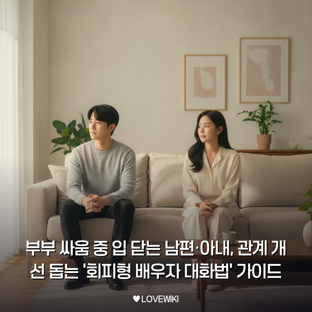 회피형 배우자 대화법