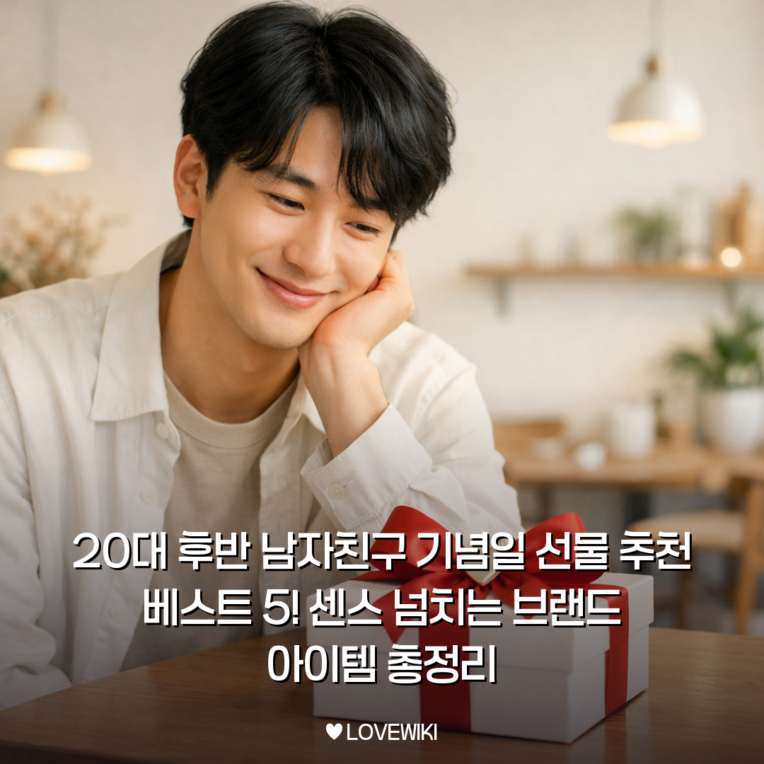 20대 후반 남자친구 기념일 선물