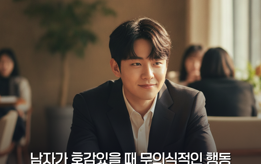 남자가 호감있을 때 무의식적인 행동
